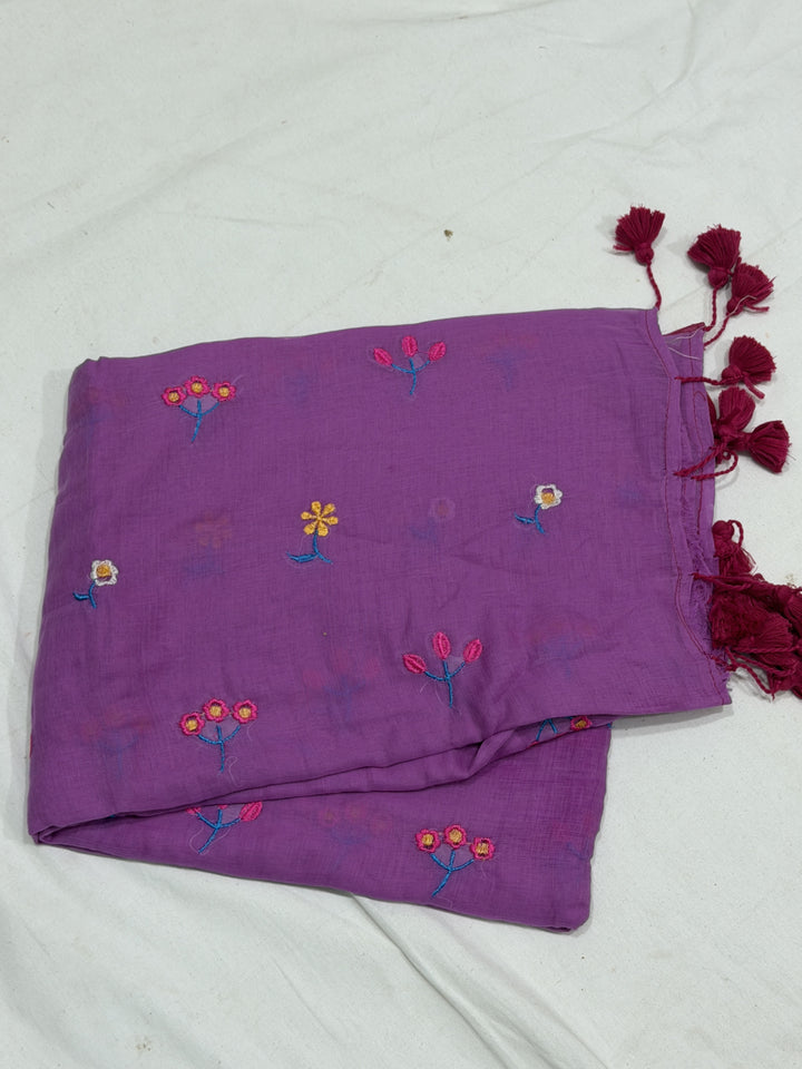 Assorted 120 Count Mul Cotton Saree (DHN-507)