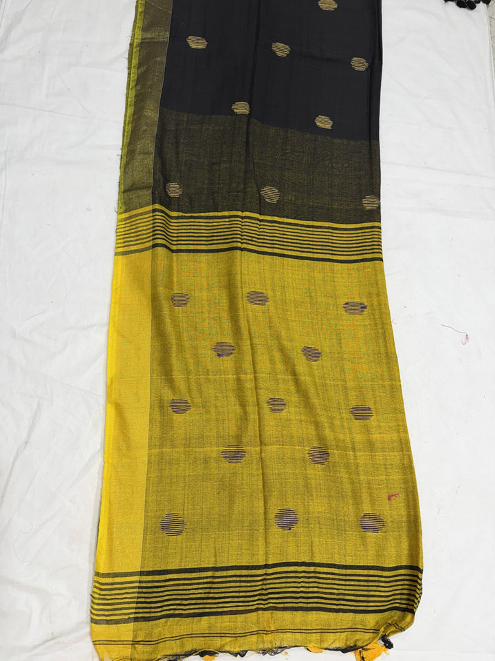 Ball Cotton Khadi Cotton Saree (DHN-490)