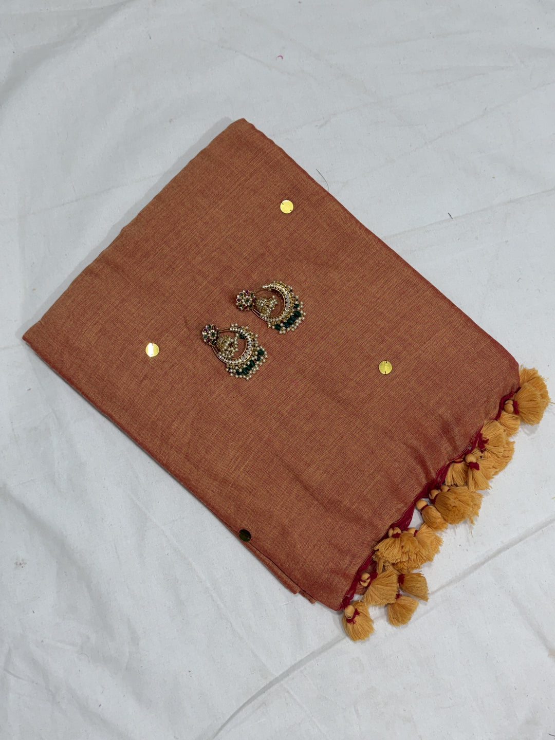 Mirror Khadi Cotton Saree (DHN-500)
