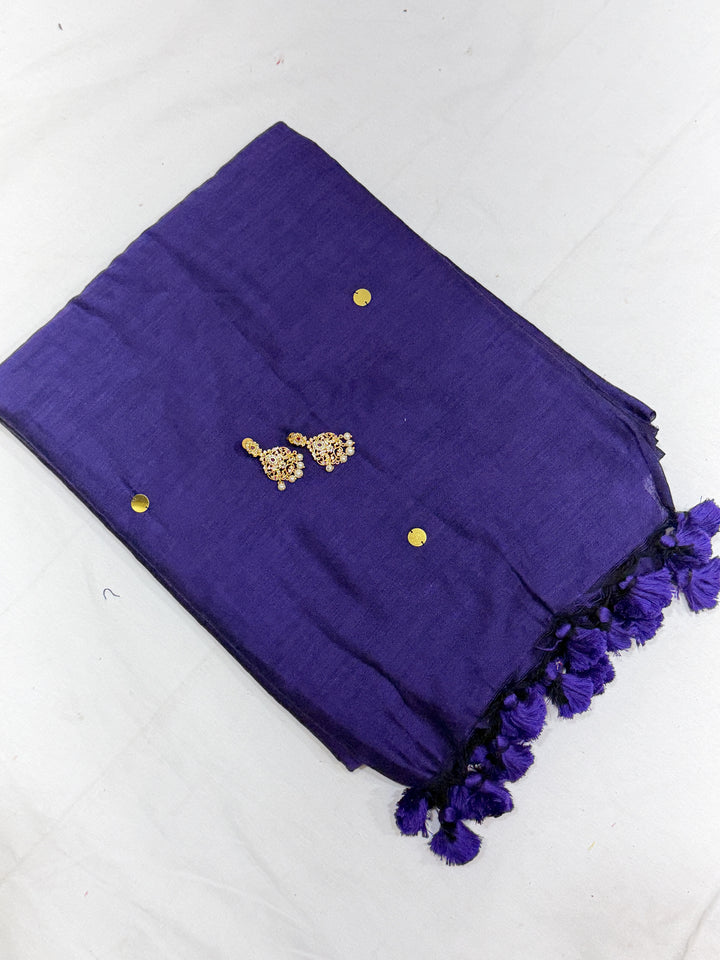 Mirror Khadi Cotton Saree (DHN-500)