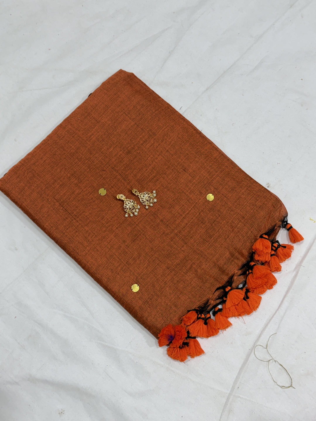 Mirror Khadi Cotton Saree (DHN-500)