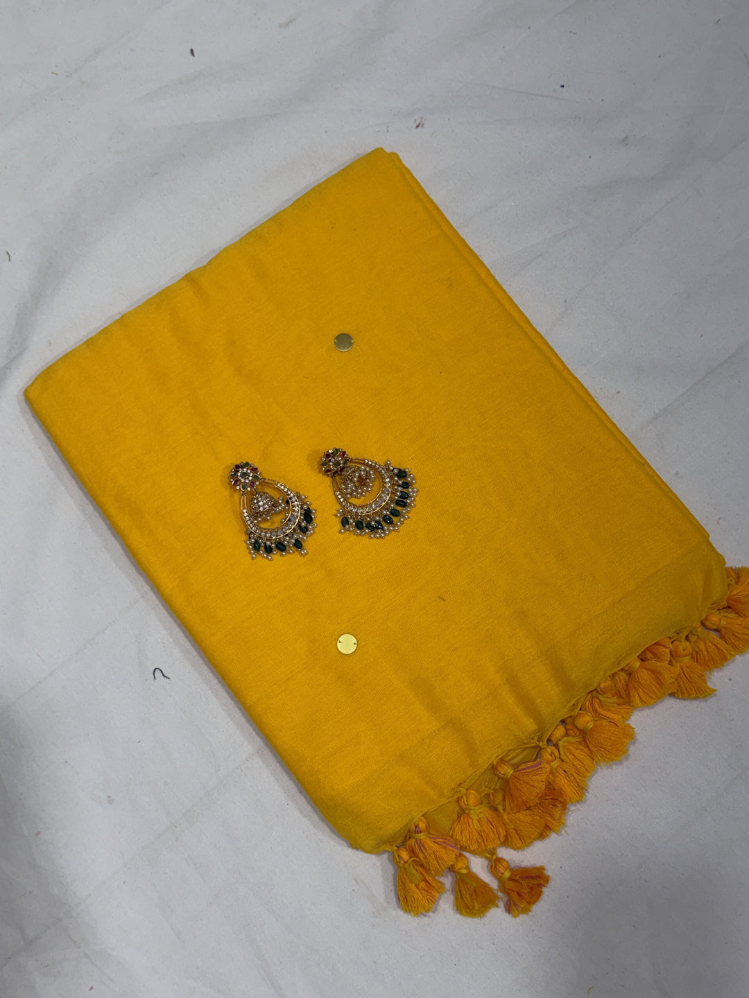 Mirror Khadi Cotton Saree (DHN-500)