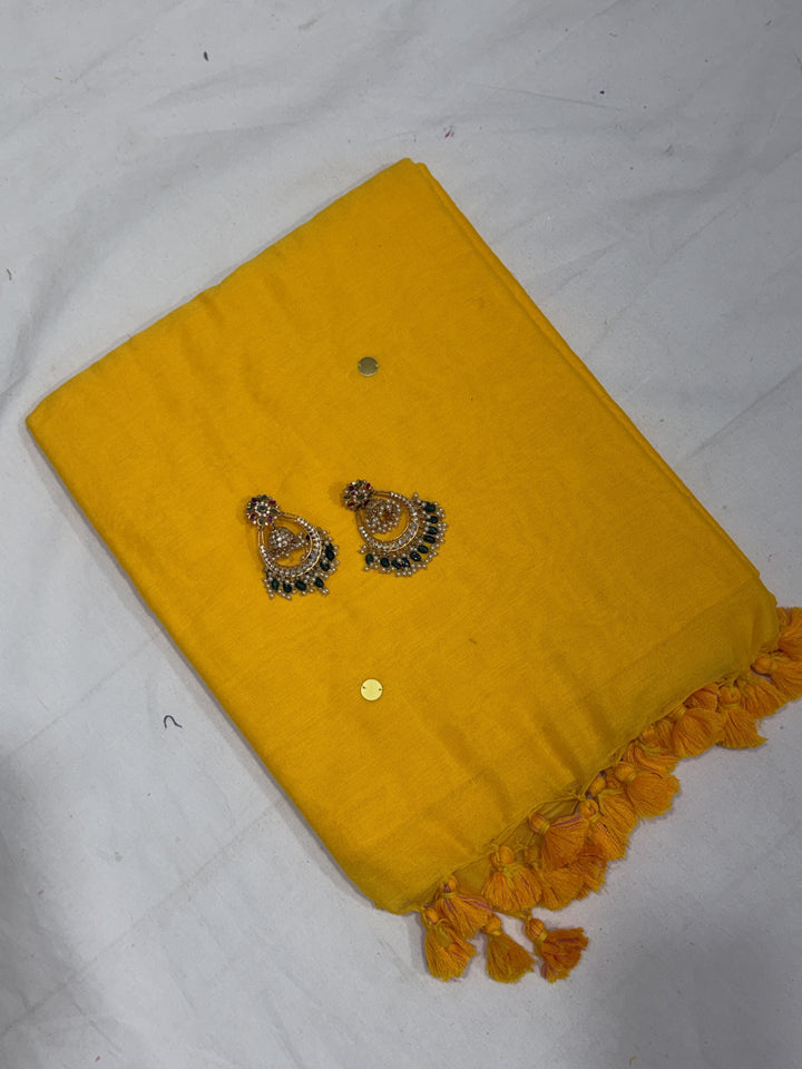 Mirror Khadi Cotton Saree (DHN-500)