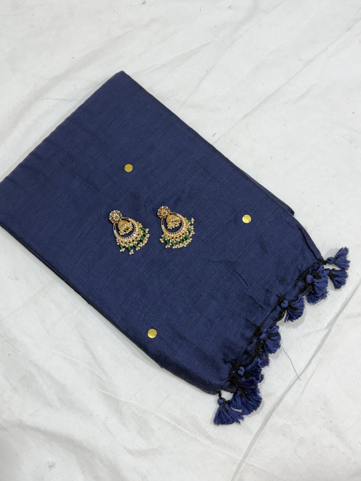 Mirror Khadi Cotton Saree (DHN-500)