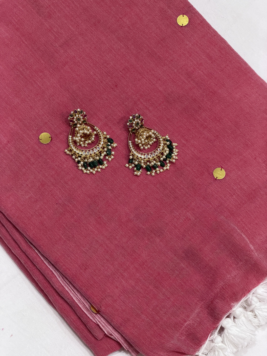 Mirror Khadi Cotton Saree (DHN-500)