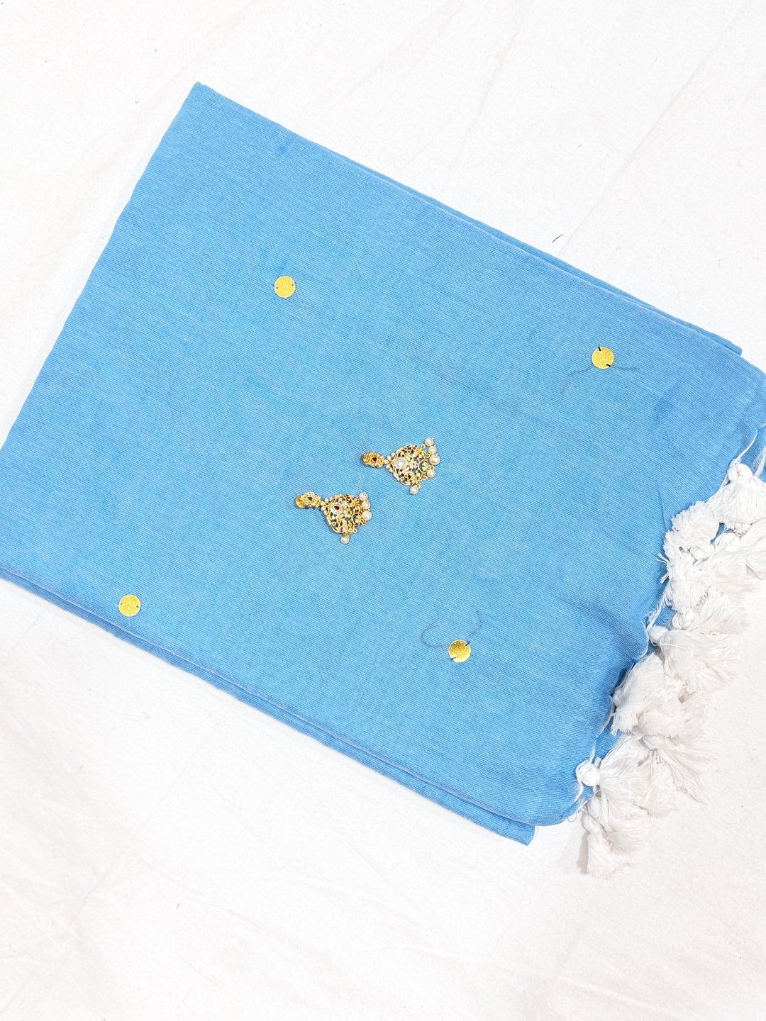 Mirror Khadi Cotton Saree (DHN-500)