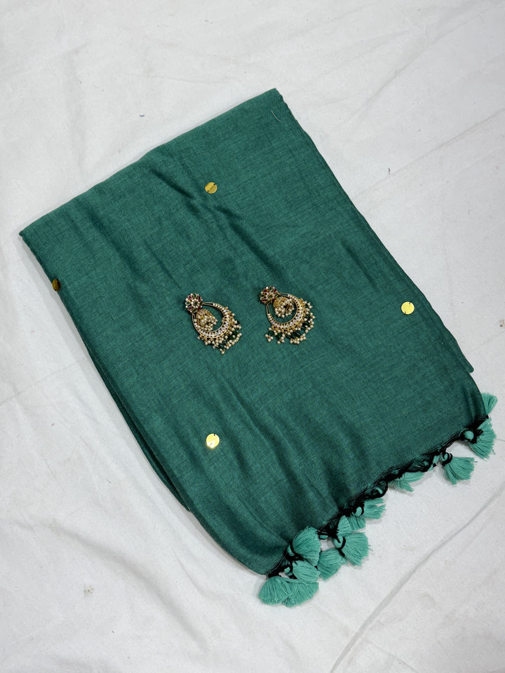 Mirror Khadi Cotton Saree (DHN-500)