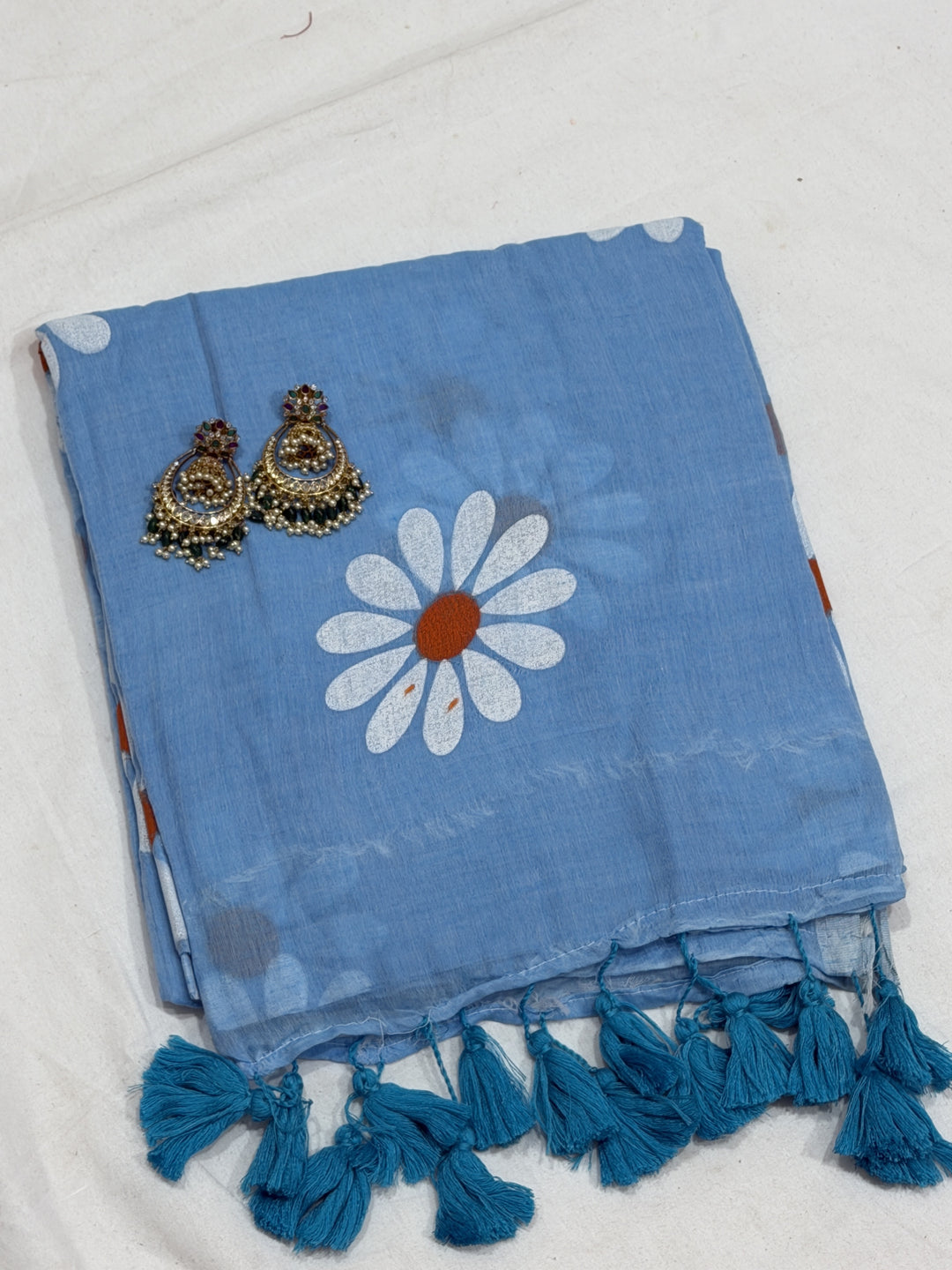 Sunflower 120 Count Mul Cotton Saree (DHN-504)