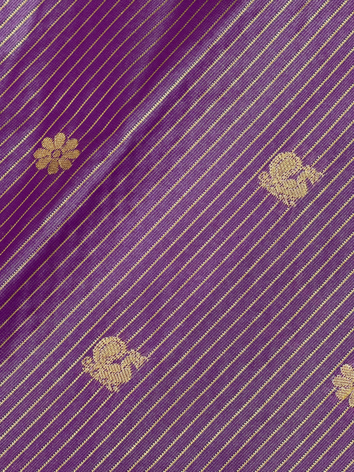 Stripes Semi-Silk Gadwal Saree (DHN-229)