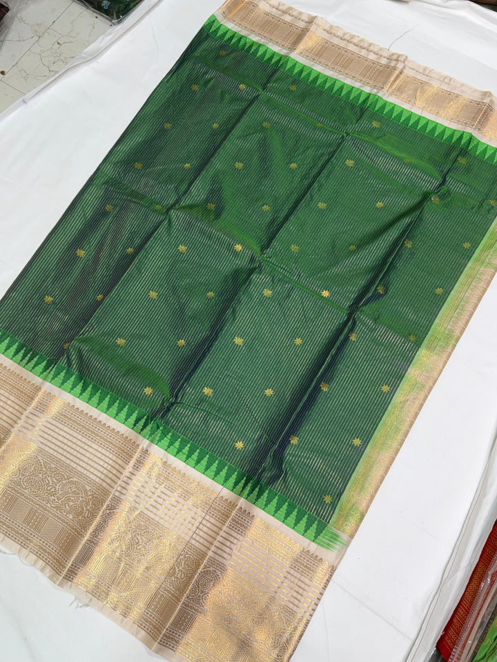 Stripes Semi-Silk Gadwal Saree (DHN-230)