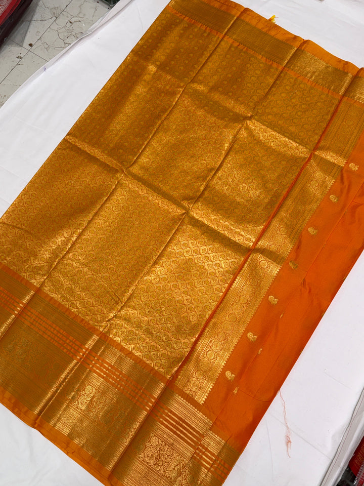 Stripes Semi-Silk Gadwal Saree (DHN-231)